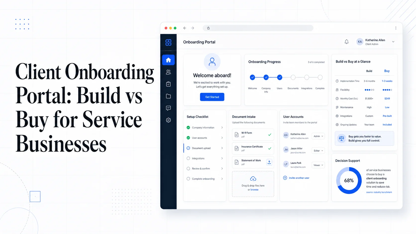 Cover image for Client Onboarding Portal: Build vs Buy for Service Businesses