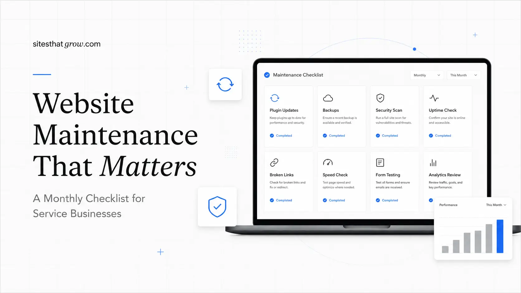 Cover image for Website Maintenance That Matters: A Monthly Checklist for Service Businesses